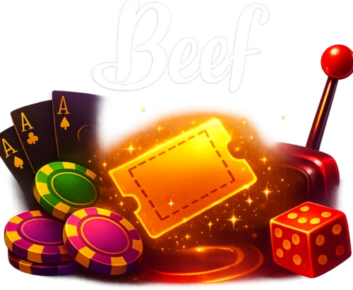Beef Casino Logo und Spielchips
